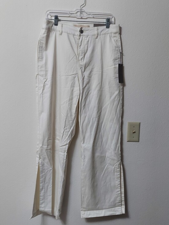 Soft Surroundings Pants - NWT Soft Surroundings Arcadia Wide Leg Pants Ivory Pearl Size Medium